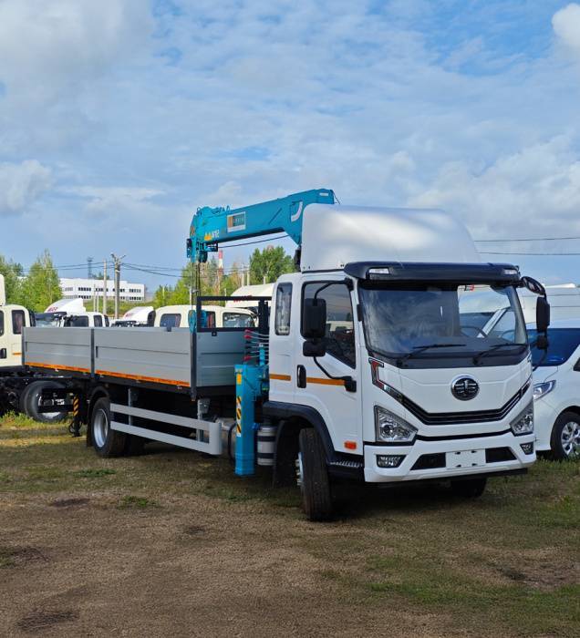 FAW TIGER 6G 12 Бортовая c КМУ НКТС-5014
